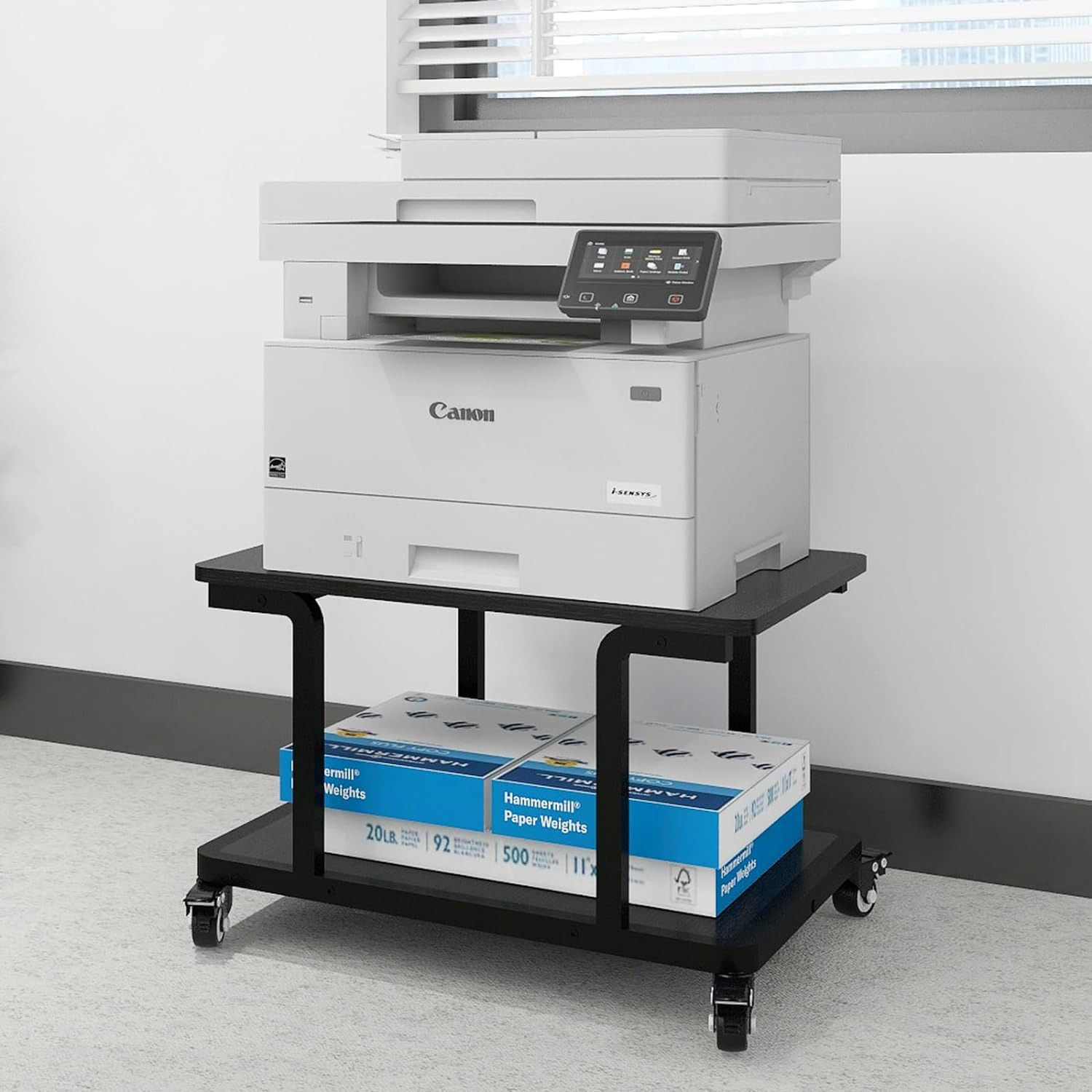 Natwind 2 Tier Laser Printer Stand,24''X20''X15'' Large Printer Table Copier Sta