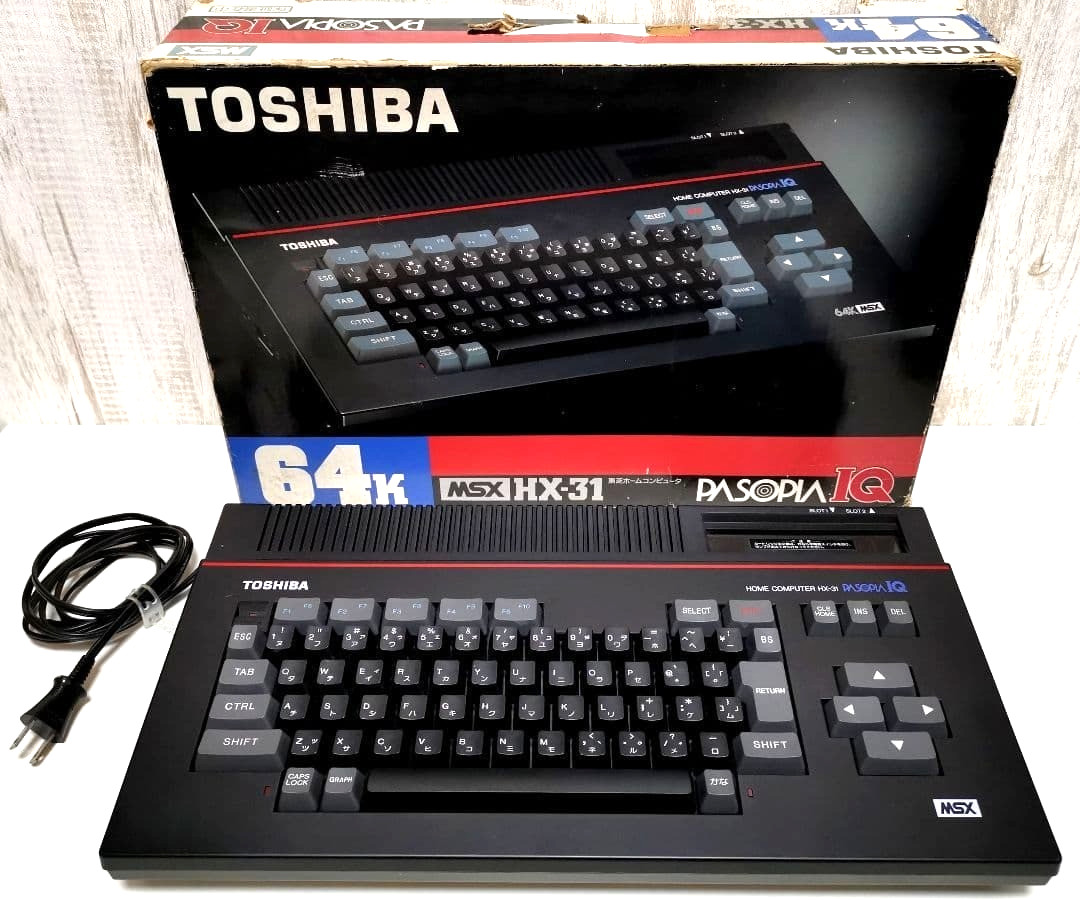 Toshiba MSX PASOPIA IQ HX-31 Personal Computer 64K RAM with Box Vintage PC 1985