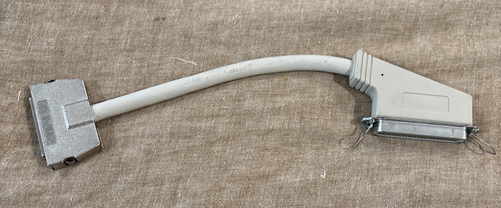 Vintage SCSI II Adapter Cable HPDB50 Male to Centronics 50 Male Short External