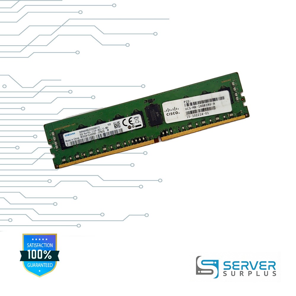 Cisco 8GB DDR4-2133 PC4-17000 1Rx4 ECC REG RDIMM 15-102214-01 M393A1G40DB0-CPB