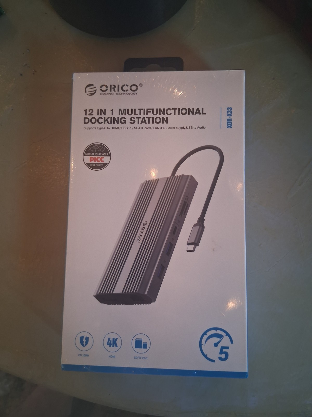 Orico SC-12P USB C Laptop Docking Station - 12 in 1 Docking Station