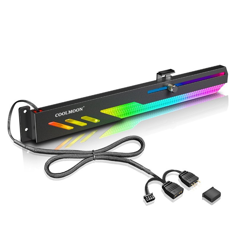 LED Acrylic Graphics Card Bracket use for Brace GPU RGB Sync Light use Fix Video