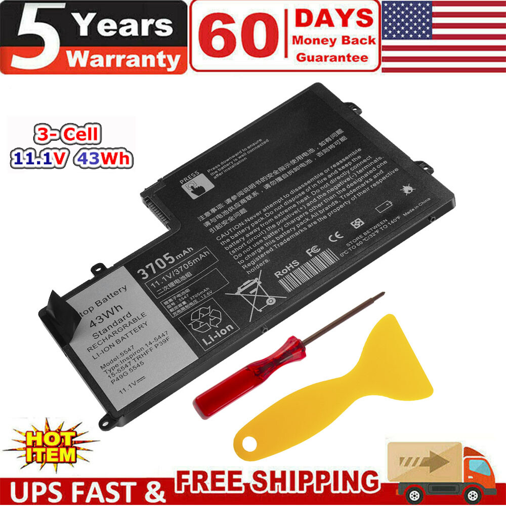 43WH TRHFF Battery for Dell Inspiron 5445 5447 5448 5545 5547 0PD19 P39F 