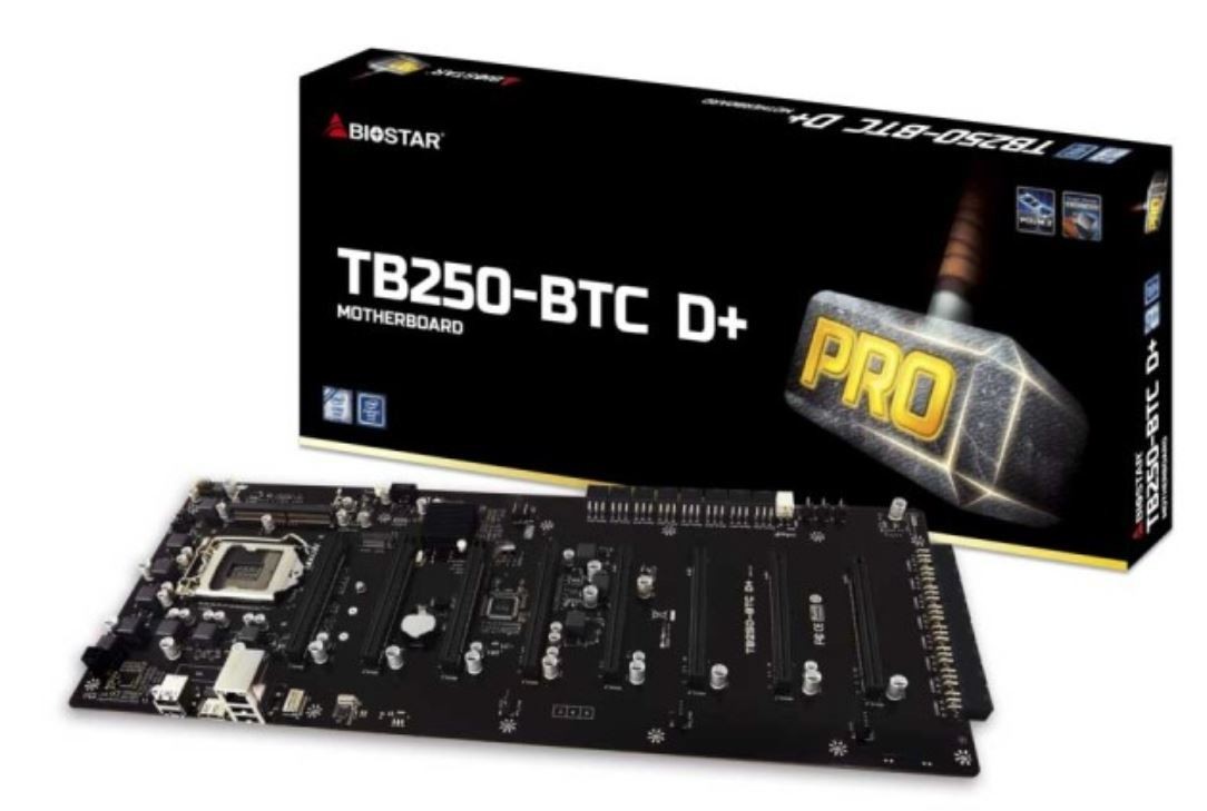 BIOSTAR TB250-D+ LGA 1151 Intel Motherboard NEW, NEVER OPENED RISERLESS IN QTY