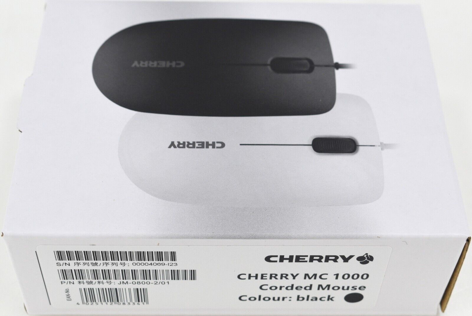 Cherry MC 1000 Wired USB Mouse, 3 Button w/ Scroll Wheel