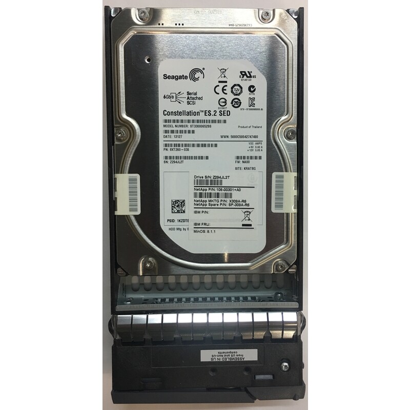 SP-309A-R6 - NetApp 3TB 7200 RPM SAS 3.5" HDD for DS4243, DS4246 24 bay enclo...