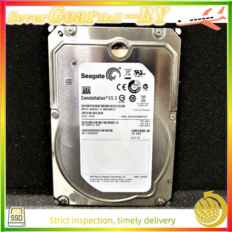 Seagate ST1000NM0033 9ZM173-003 1TB 7200RPM 6Gbps 3.5" SATA HDD Hard Drive