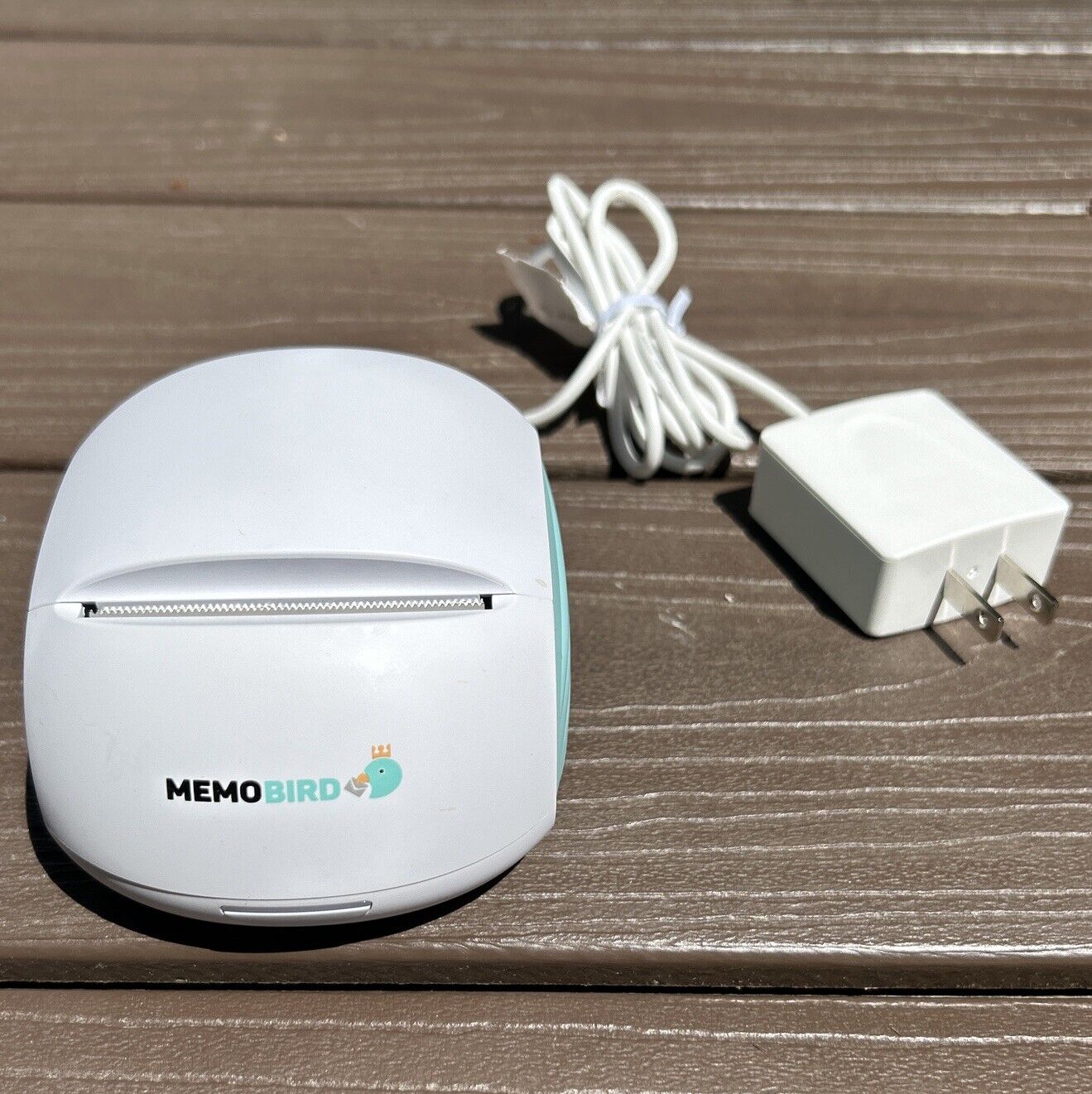Memobird G2 Wireless Portable Thermal Printer White with Power Supply