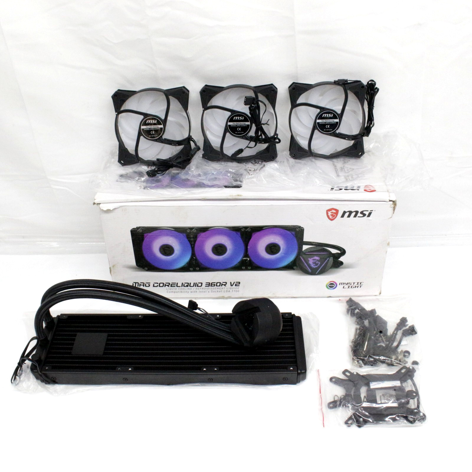 MSI MAG CORELIQUID 360R V2 CPU Liquid Cooler, AMD INTEL Compatible APL362512V