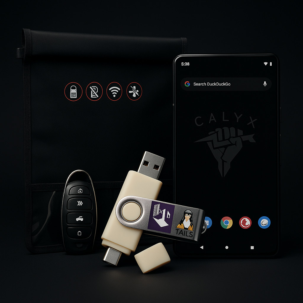 UC Privacy Kit: Pixel 7 Privacy OS + GhostUSB Tails + Faraday Bag | Secure Phone