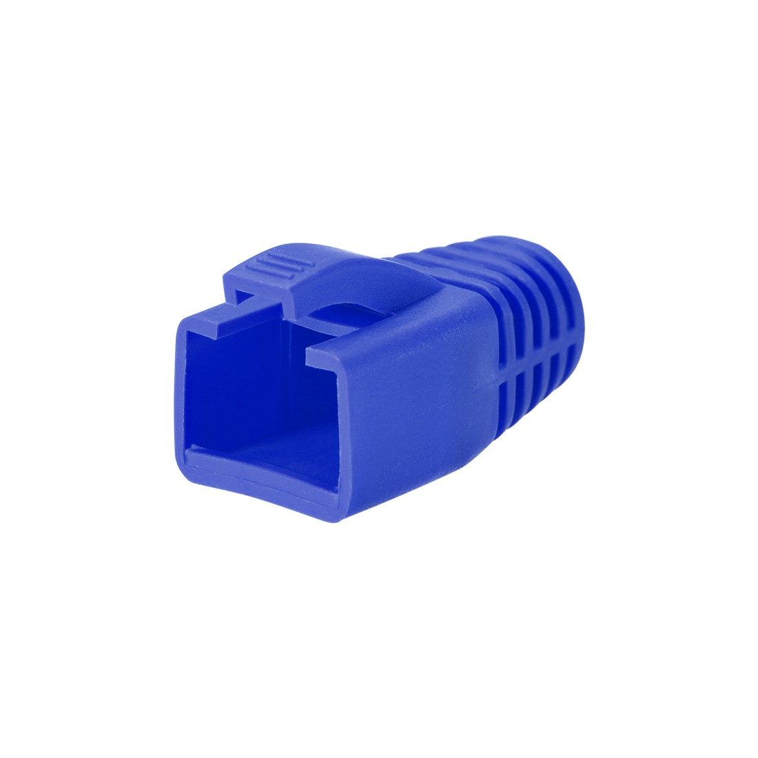 7mm Hole Dia Blue RJ45 Boots Cover Anti Dust for Cable CAT6 CAT7 50Pcs