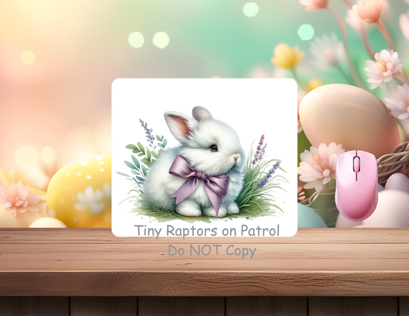 Easter Bunny neoprene PC/laptop Mouse Pad, CHOICE, , gifts, spring