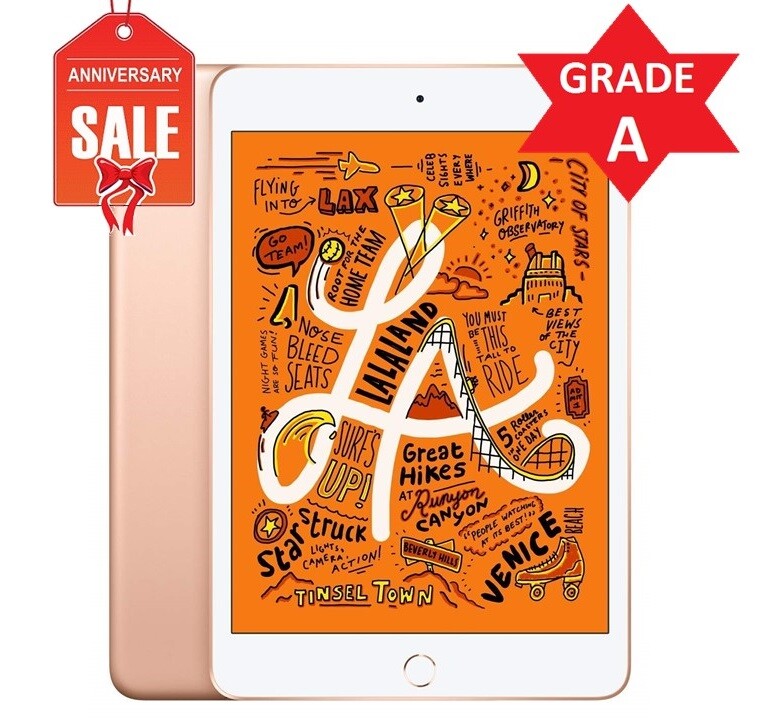 Apple iPad Mini 5th WiFi or Unlocked I Gray Silver Gold I 64GB 256GB - Very Good
