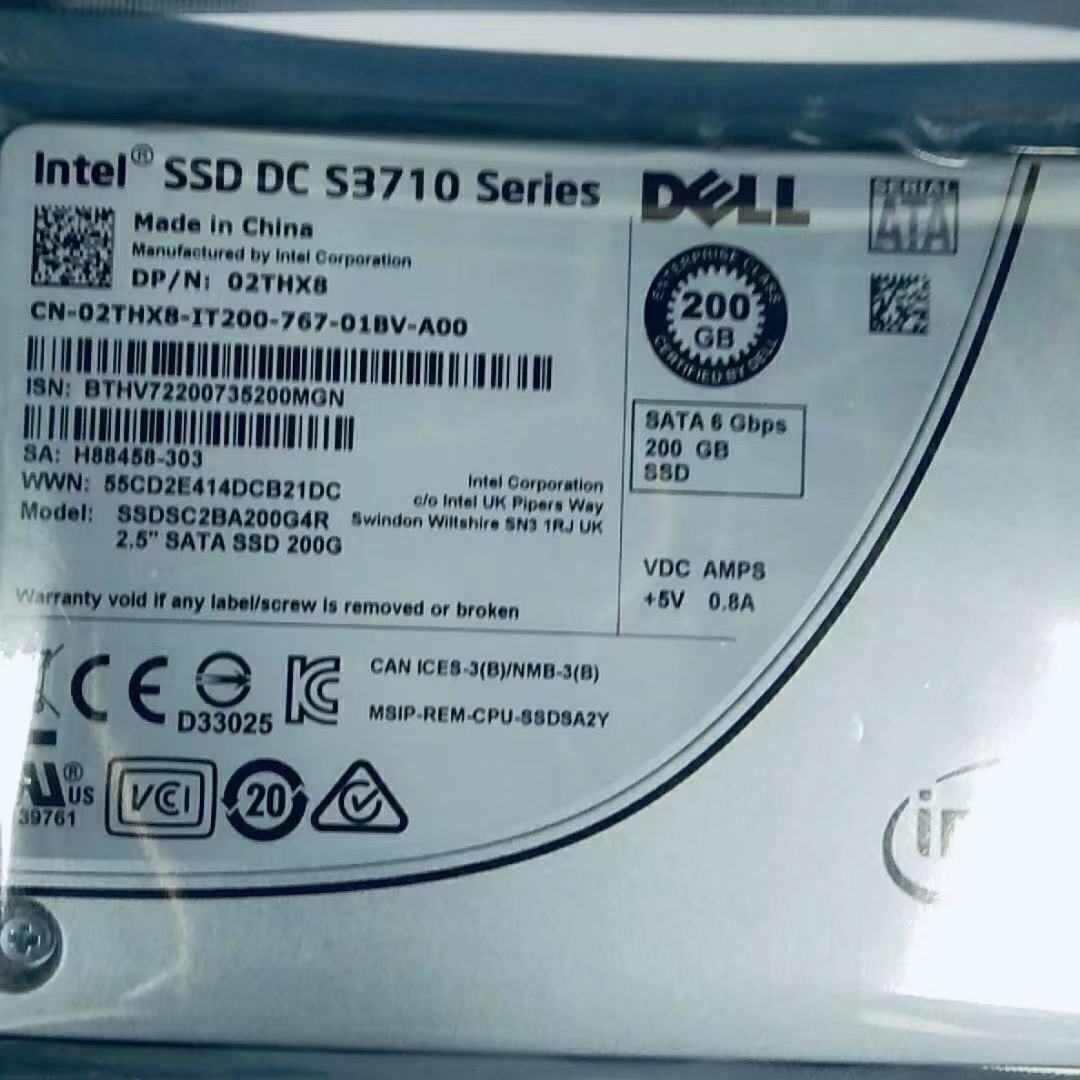 200GB Intel DC  S3710 Series SSD MLC SATA III 2.5