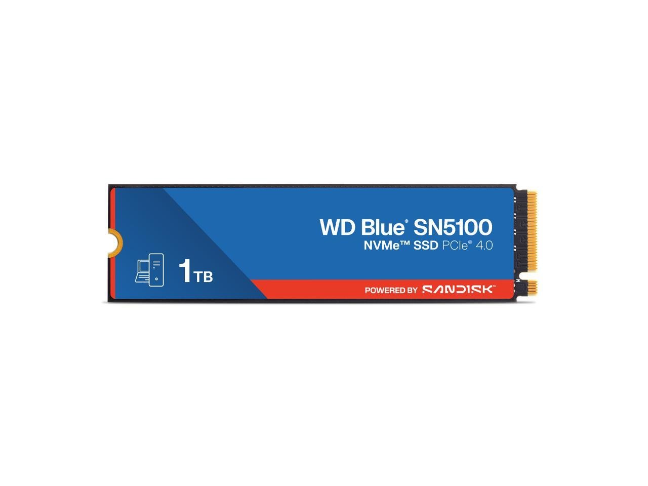 SanDisk WD Blue SN5100 M.2 2280 1TB PCI-Express 4.0 x4 3D NAND Internal Solid St