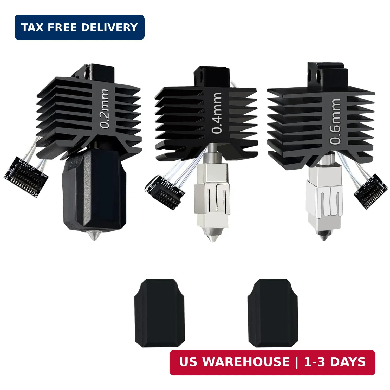 Upgraded 3PK 0.2/0.4/0.6mm P1S Hotend for Bambu P1S/P1P Integrated Nozzle