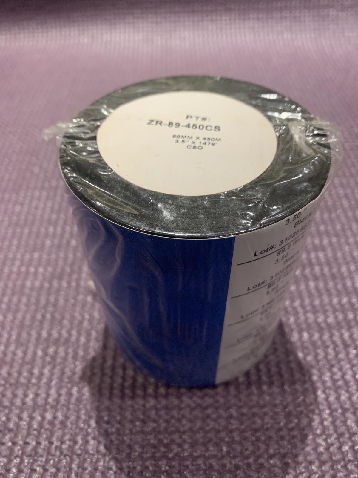 Clean Start Black FH Wax Ribbon Resin Roll 89mm x 450m Printhead Cleaner “17 Pcs