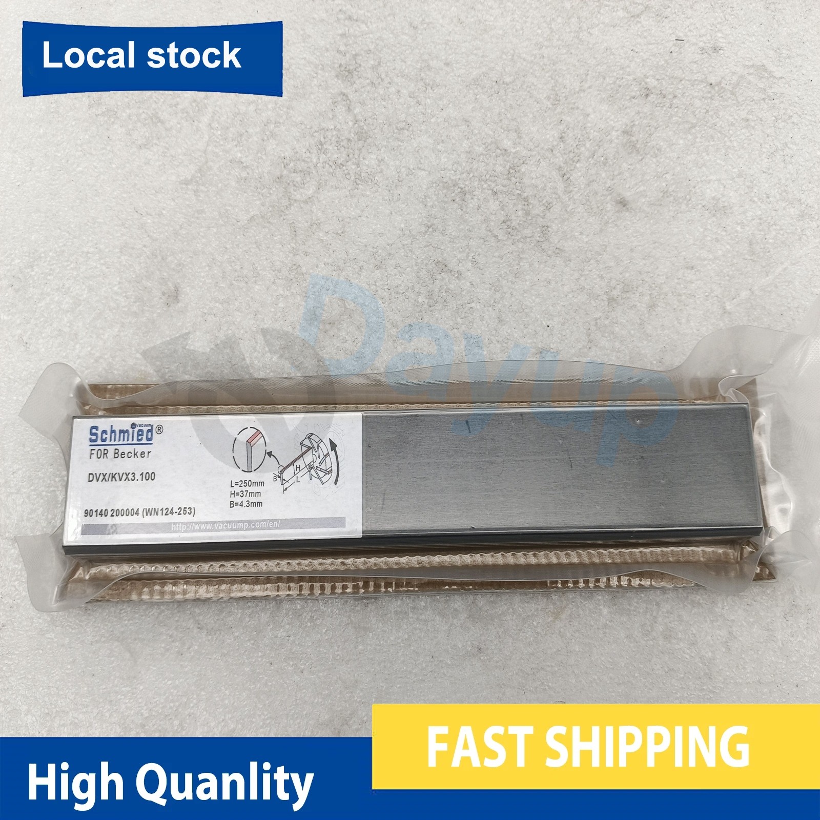 4 pcs Carbon Vane 90140200004 WN124-253 for Pump KDX3.100 KVX3.100