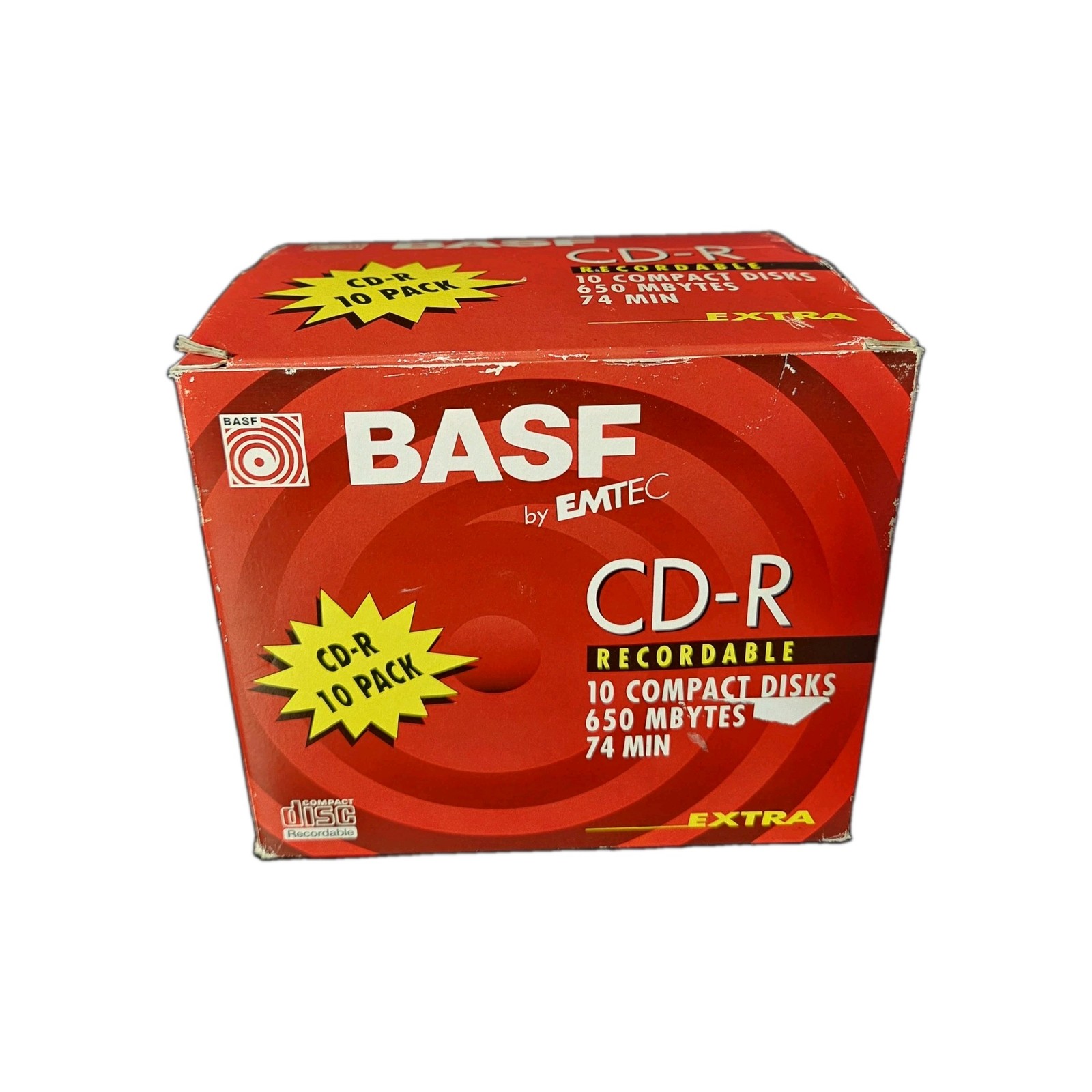 Emtec /  BASF CD-R Recordable Compact Disc 74 min 650 MB *10 PACK* SEALED NEW