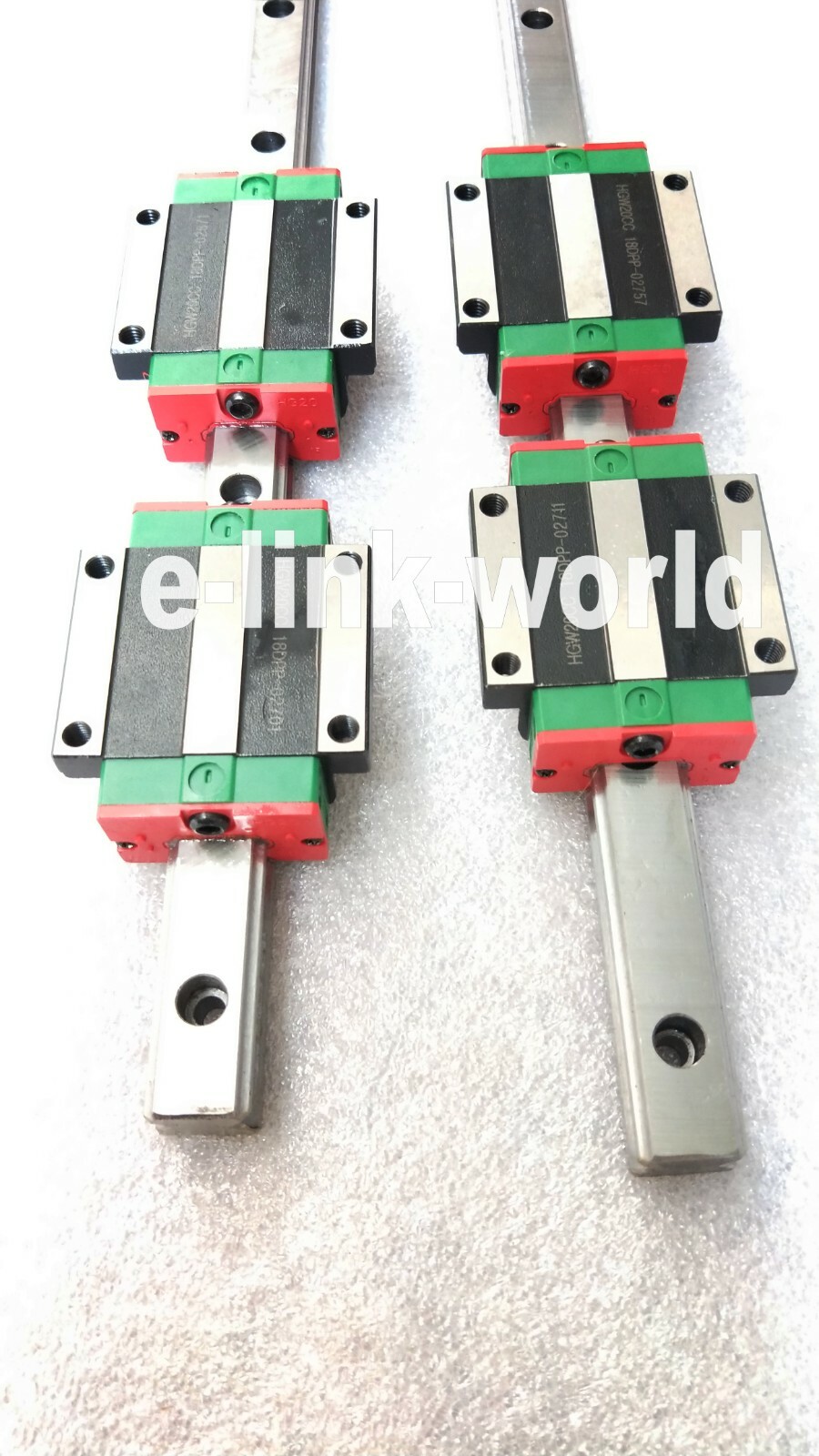 2 pcs HGR15-300/500/600mm Linear Rail & 12 pcs HGW15CC Block Bearing Carriage