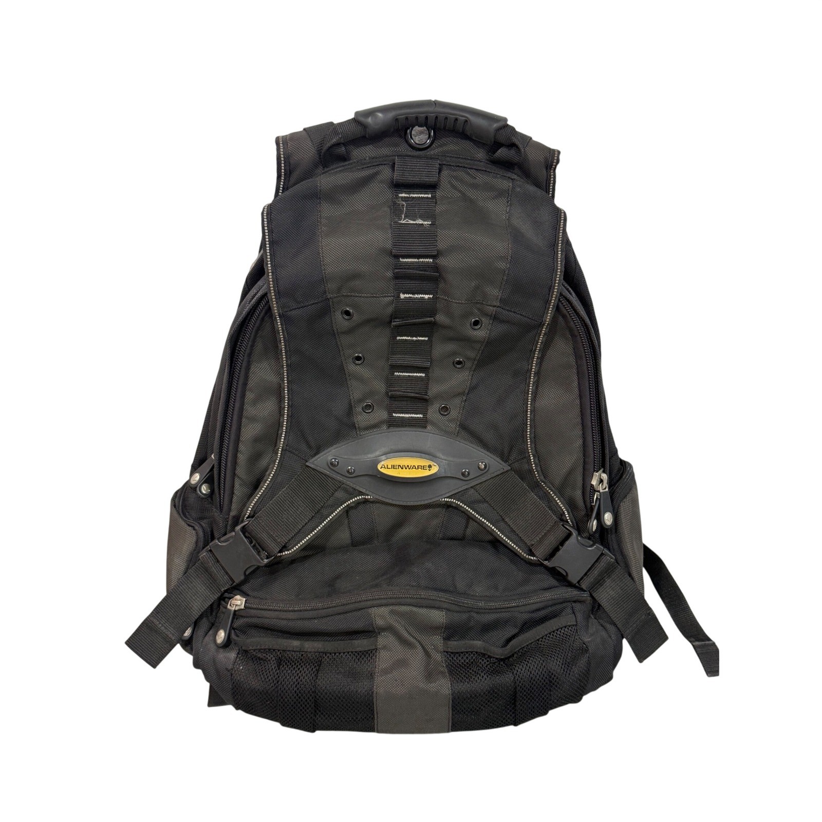 Vintage Alienware Odyssey Gaming Laptop Backpack Black Grey Ballistic Nylon Y2K