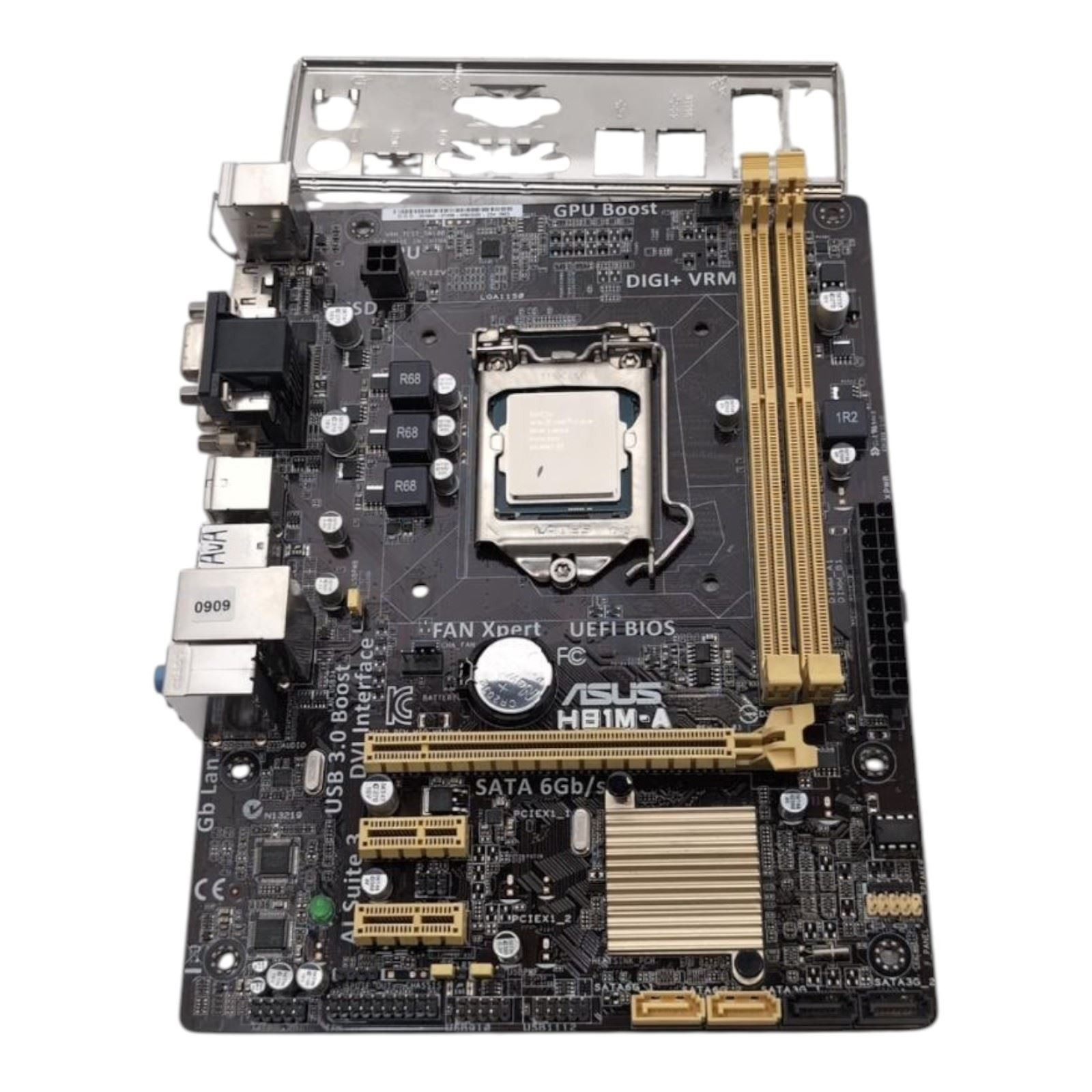 ASUS H81M-A DDR3 SDRAM LGA 1150/Socket H3 Motherboard W/I3-4130 SR1NP