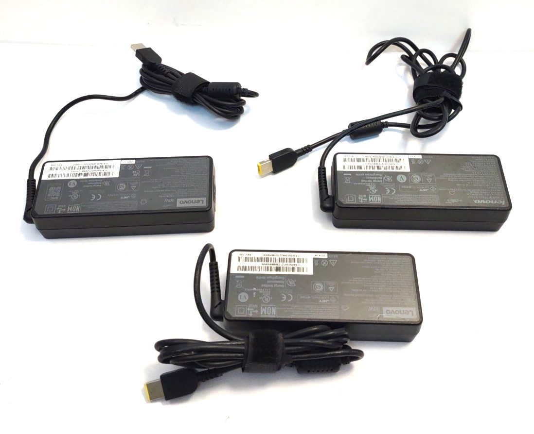 Lot of 3 Genuine OEM Lenovo ADLX90NLC2A 90W AC Adapter 36200286 45N0247 45N0482