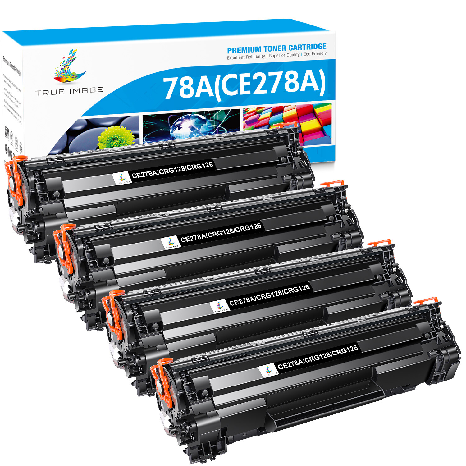 4x CE278A Toner Cartridge For HP LaserJet 78A P1606 P1606dn M1536dnf 1536dnf MFP