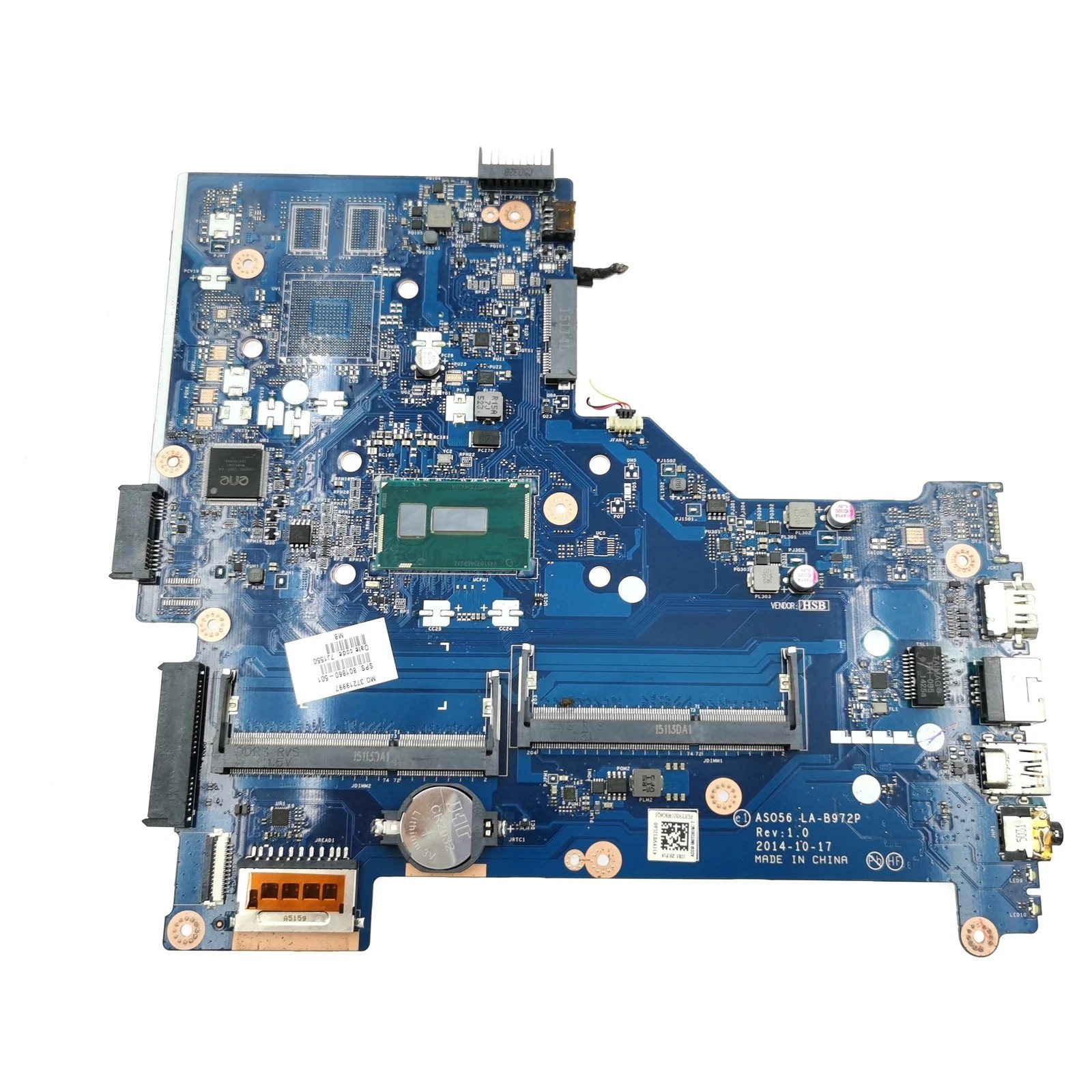 LA-B972P 790668-501 790668-001/601 For HP 15-R 250 G3 w/I5-5200U CPU Motherboard
