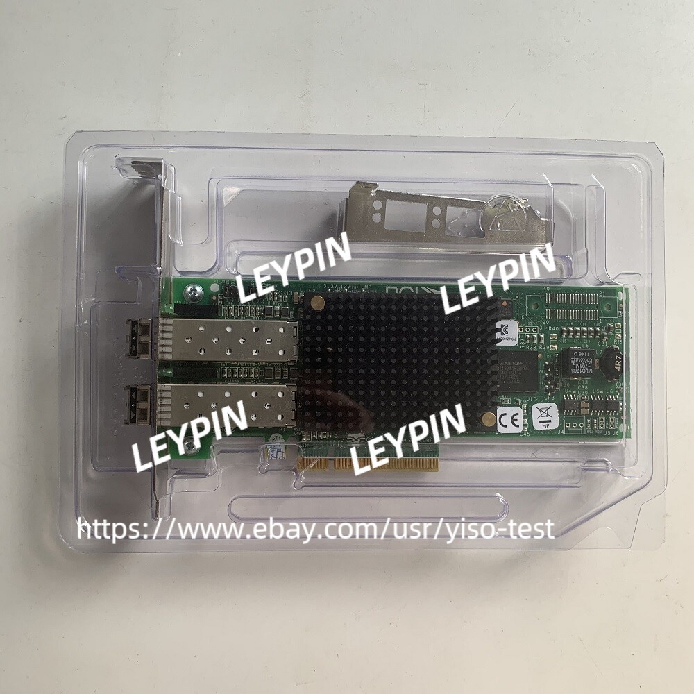 NEW HP AJ763A AJ763-63002 489193-001 EMULEX LPE-12002 WITH 2x AJ718A Transceiver