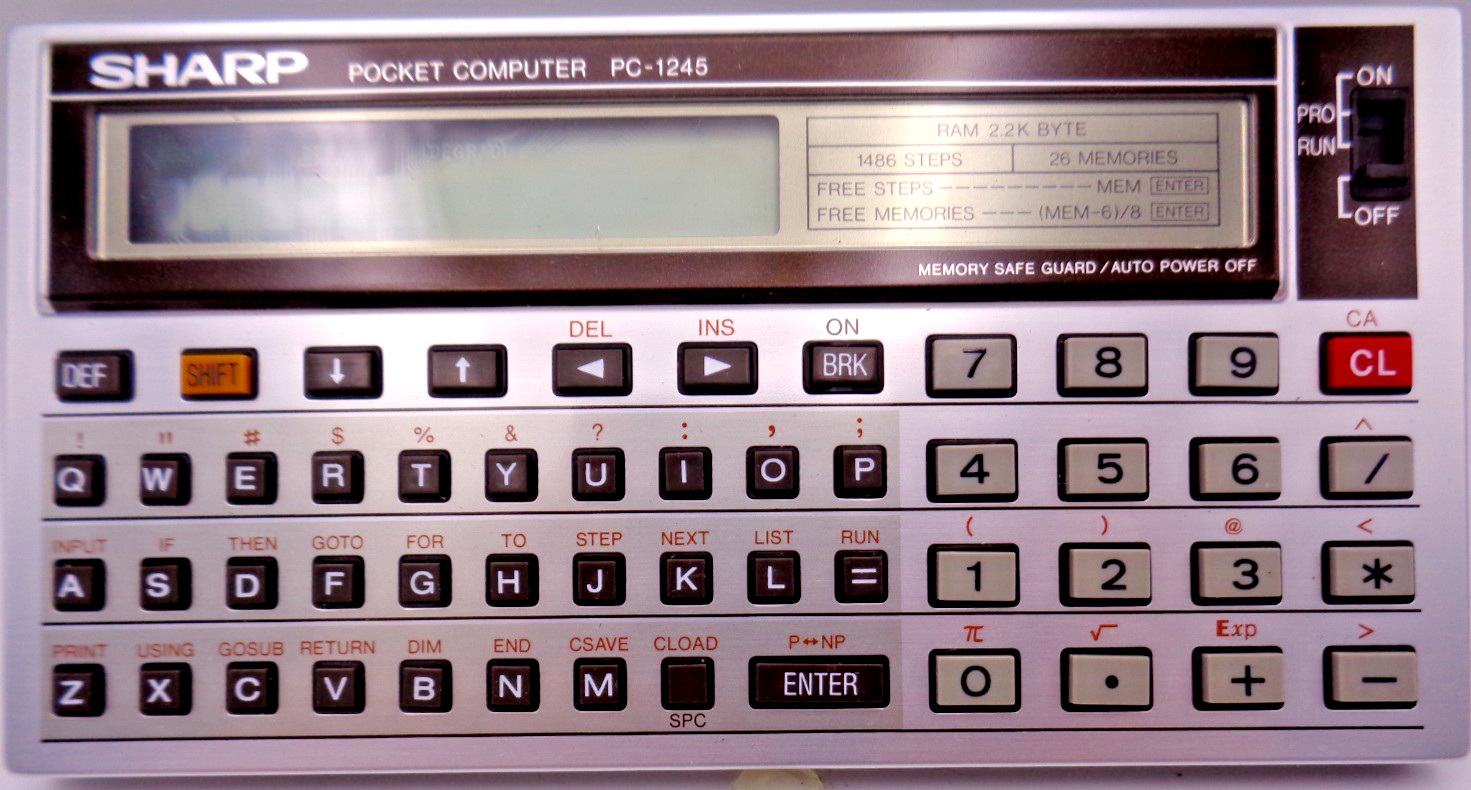 SHARP POCKET COMPUTER PC-1245 🟡 TESTED