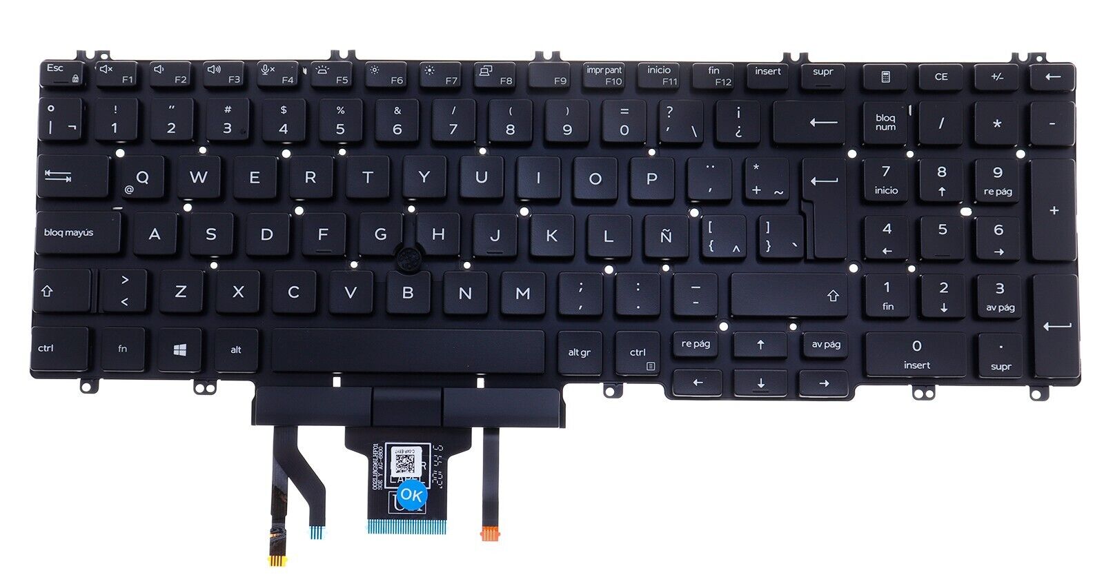 New Orig.  Latin Spanish Keyboard teclado for Dell Latitude 5500 5501 5510 5511
