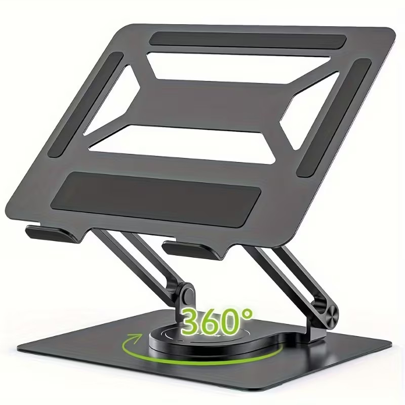 Portable Laptop Stand 360° Rotating Adjustable Foldable Ergonomic Desk Riser