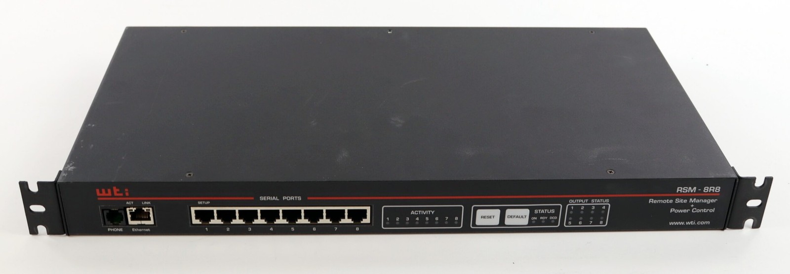 WTI Western Telematic Remote Site Manager with Power Control RSM-8R8-2