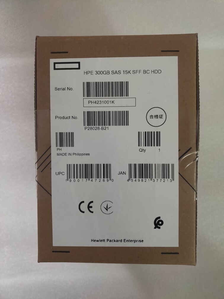 P28028-B21 P30561-001 HPE 300GB SAS 12G 15K 2.5" ENT Server HDD Hard Drive