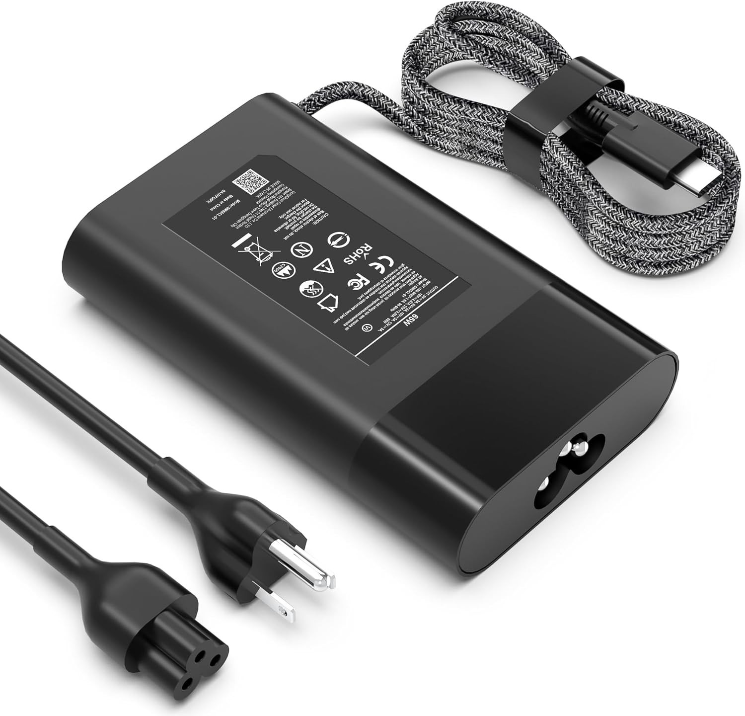 New Slim 65W Laptop Charger USB C For HP Elitebook x360, Pavilion Envy Elite x2