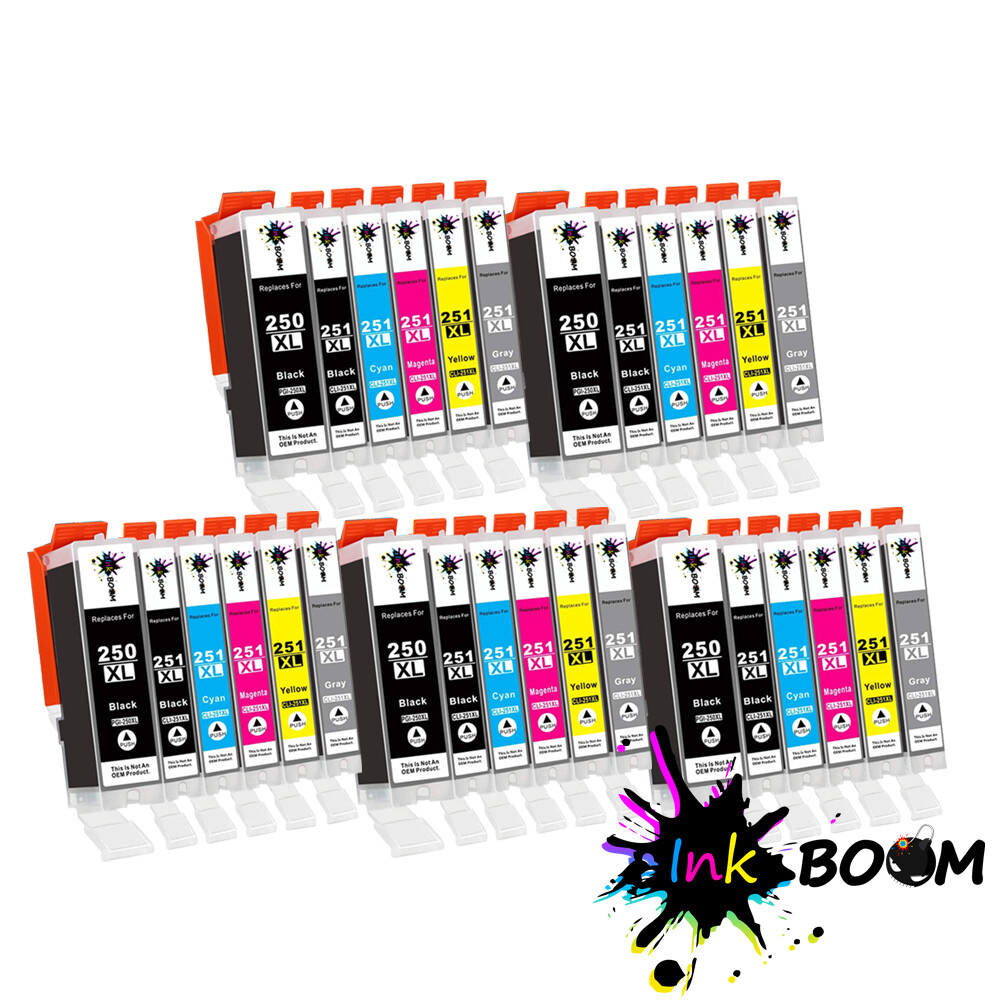 30 Ink Cartridge for PGI-250XL CLI-251XL MG6320 MG7120 MG7520 IP8720