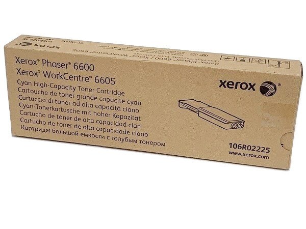 Genuine Xerox 106R02225 Cyan Toner, Brand New Sealed Box, We Ship Fast