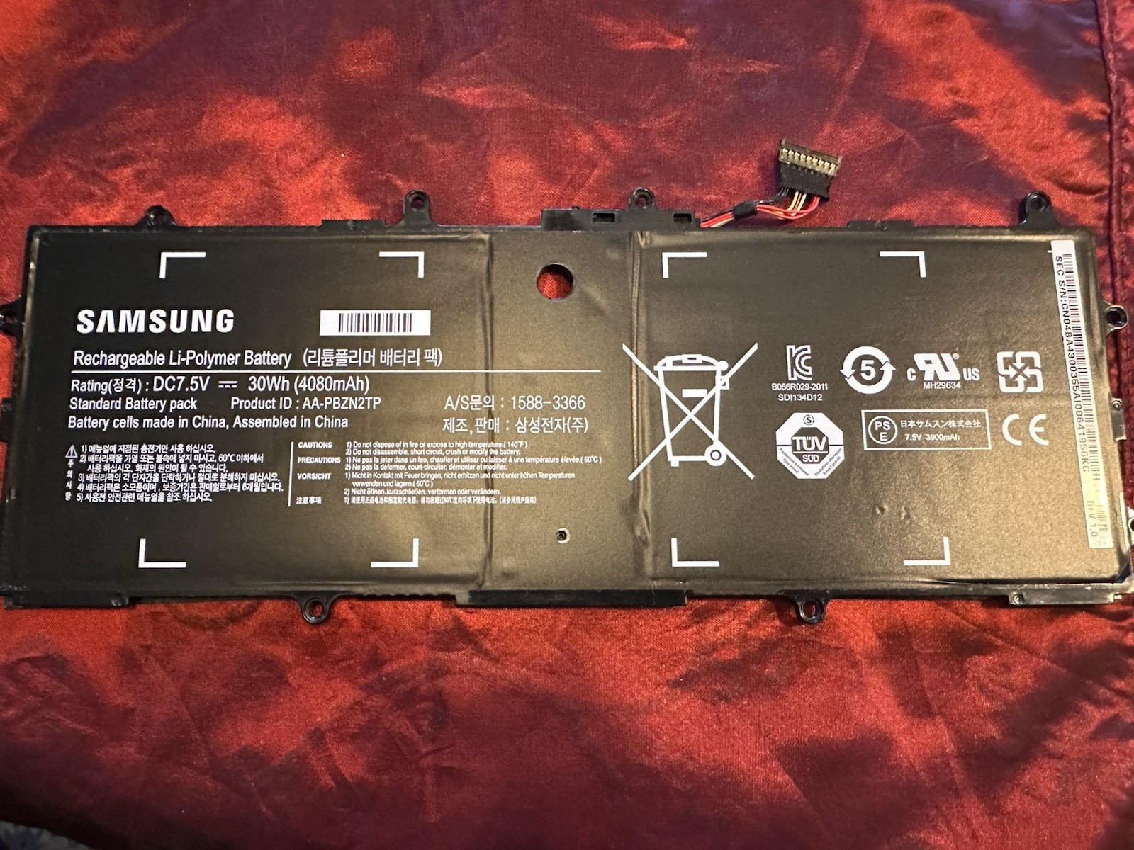 SAMSUNG AA-PBZN2TP LI-POLYMER BATTERY