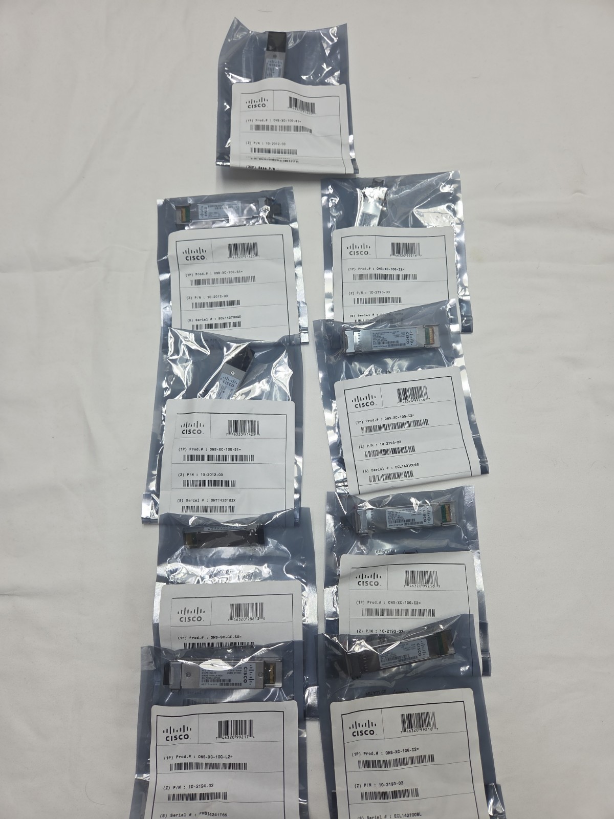 New Cisco ONS Transceivers Lot of 9