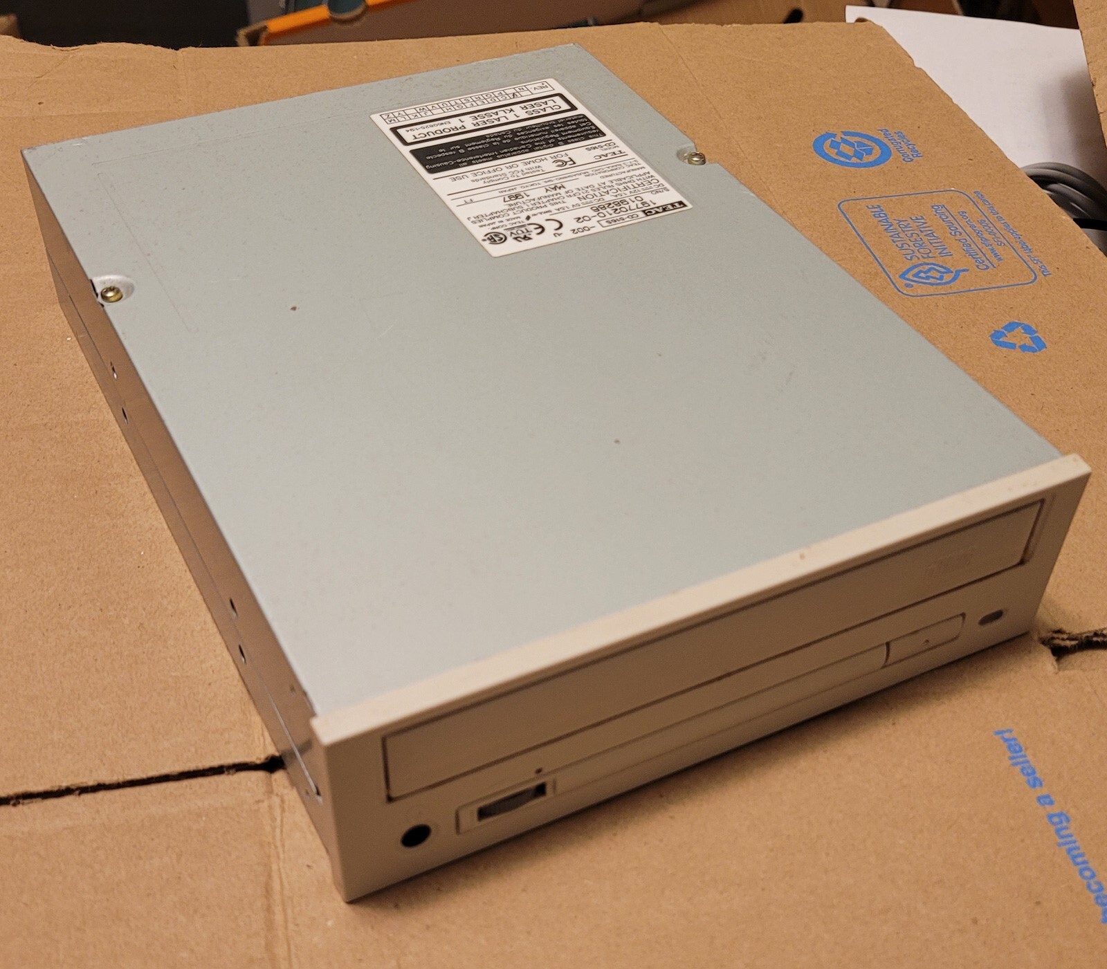 TEAC CD-516S 16X SCSI 50 PIN Internal Tray Load 5.25" CD-ROM Drive -TESTEDtoREAD