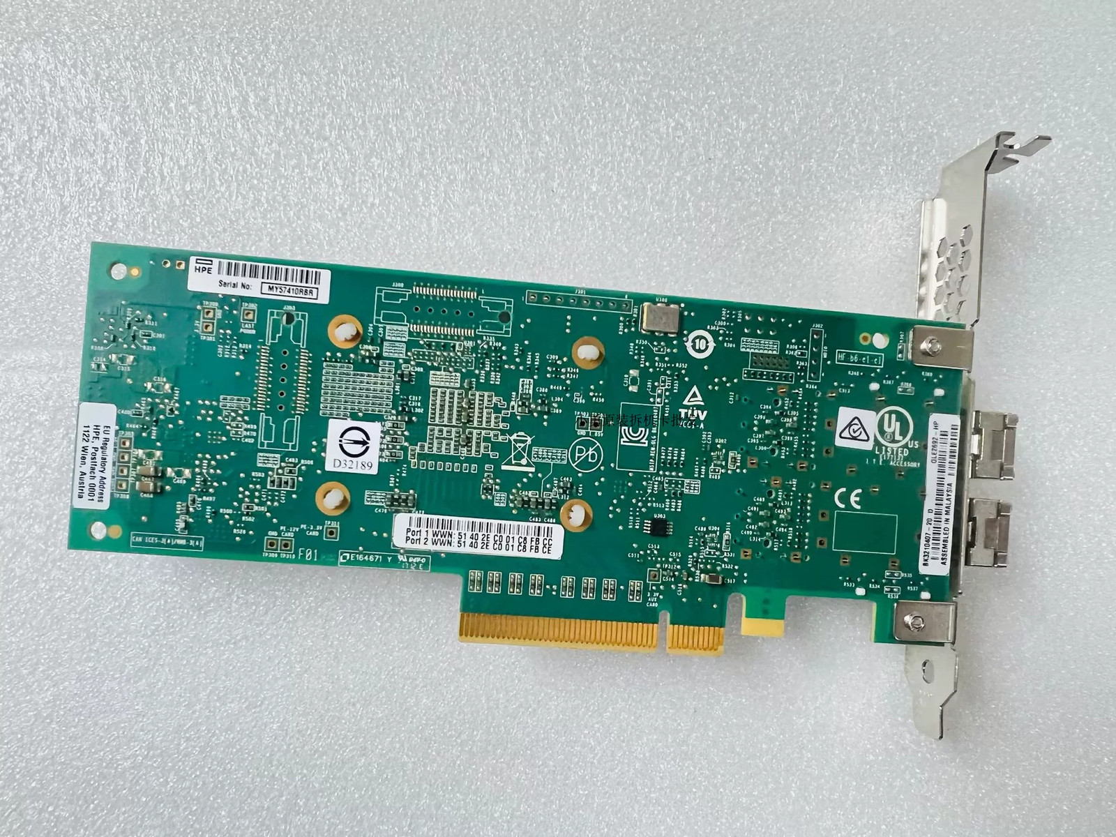 HPE QLE2692-HP P9D94A SN1100Q Dual port 16G FC HBA Fibre Channel card