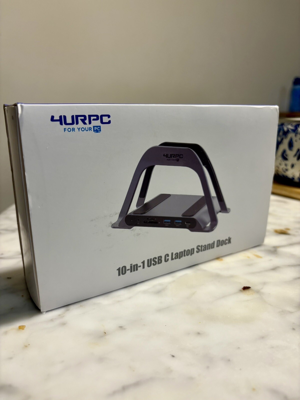4URPC 10-IN-1 Type C Dual Monitor Laptop Dock Stand (HU-104D)