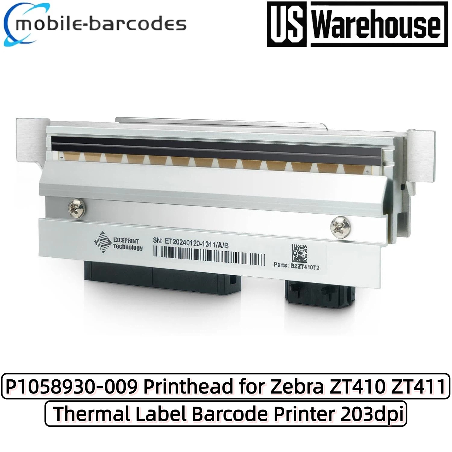 P1058930-009 Premium Replacement Thermal Printhead for Zebra ZT410 ZT411-203dpi