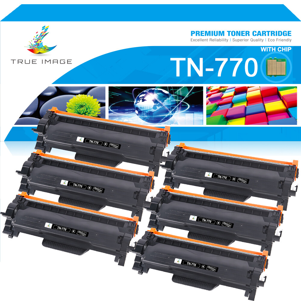 6PK TN-770 TN770 Super High Yield Toner Compatible With Brother MFCL2750 HLL2370