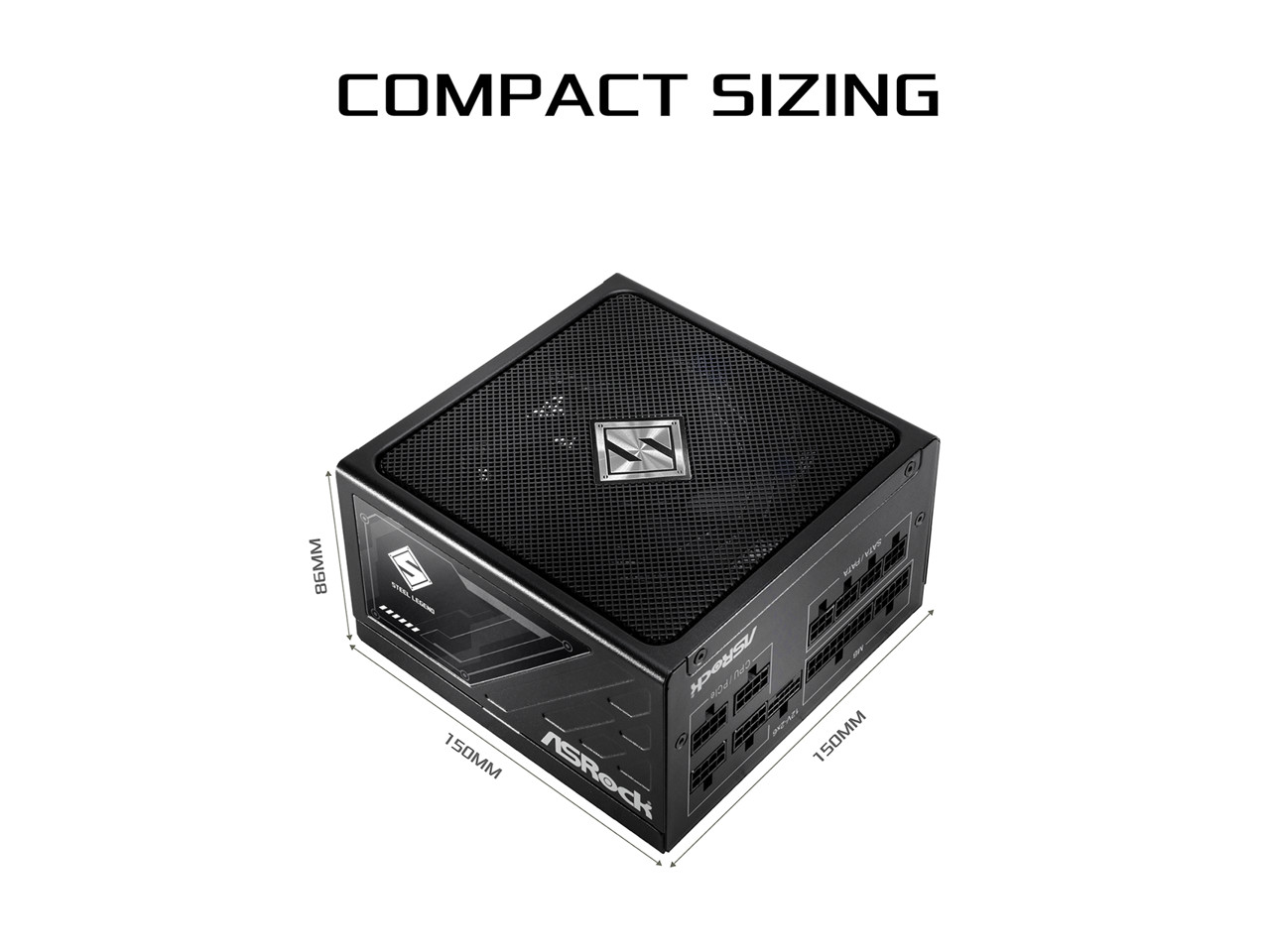 ASRock Steel Legend SL-750G 750W 80 PLUS GOLD & Cybenetics PLATINUM Full Modular