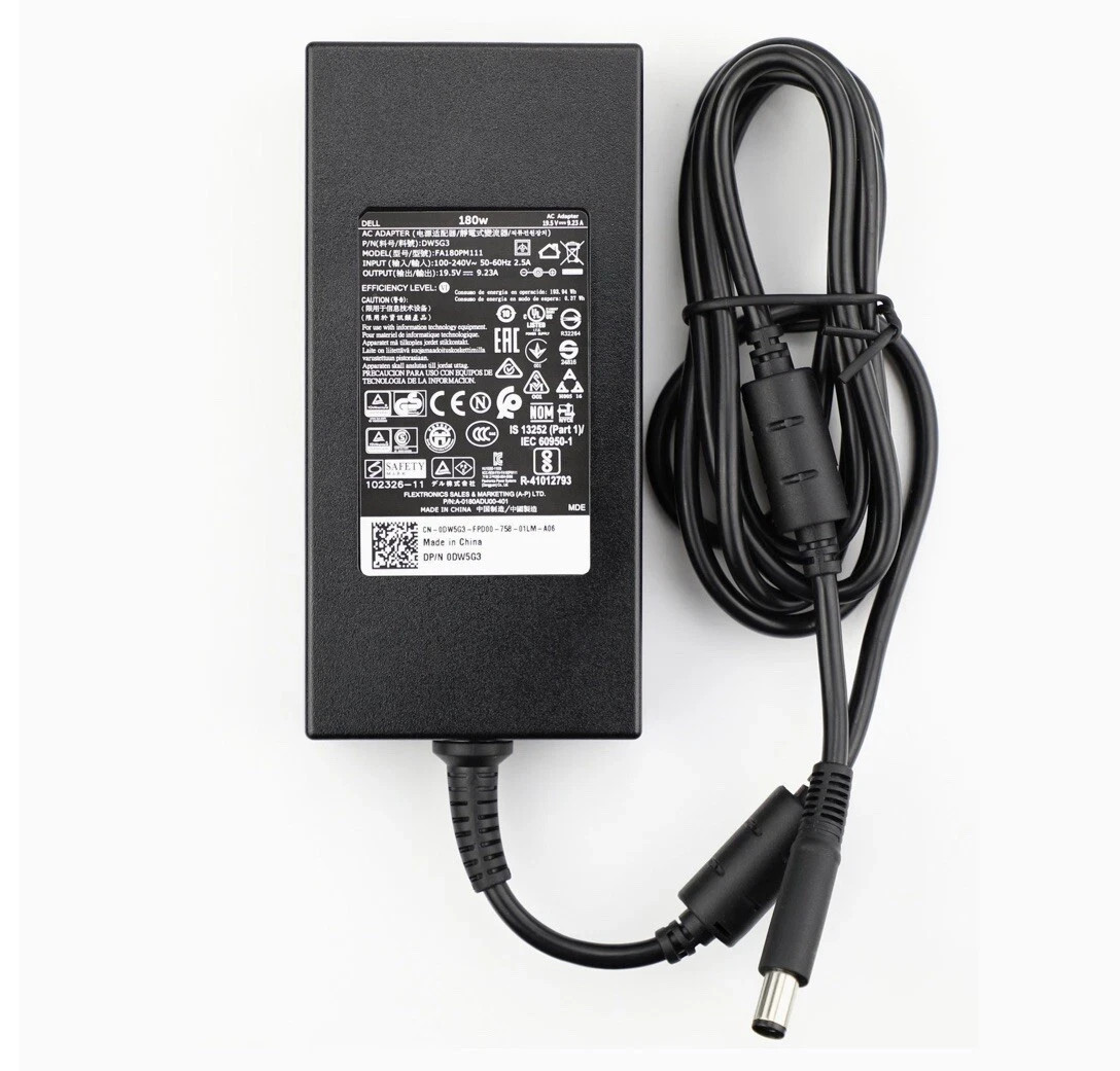 Genuine 180W Power Charger For Dell Precision 7510 7520 7530 7710 Alienware M14X