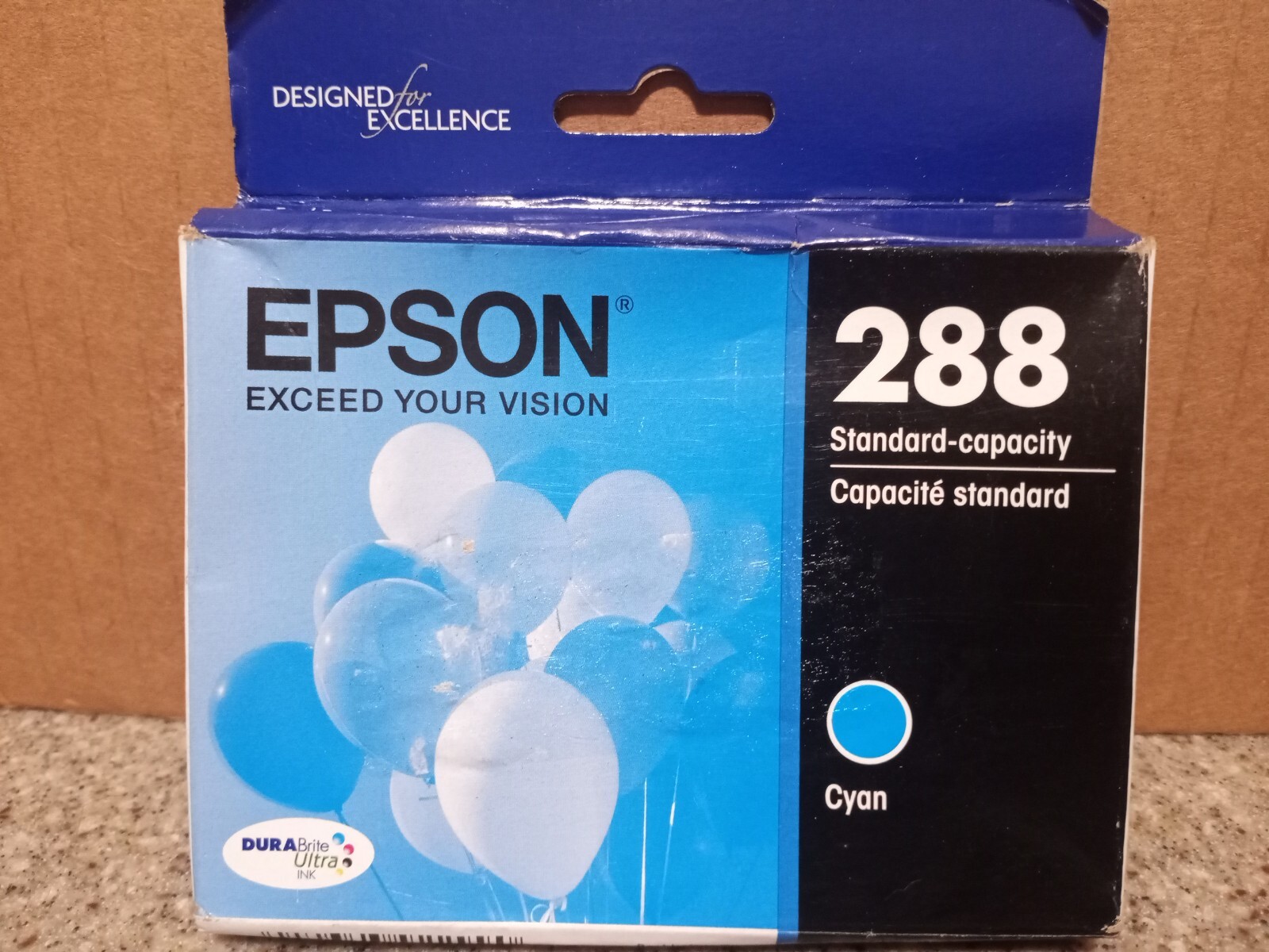 New Epson Genuine T288220 Cyan SEALED Ink Cartridge Exp. 04/2024