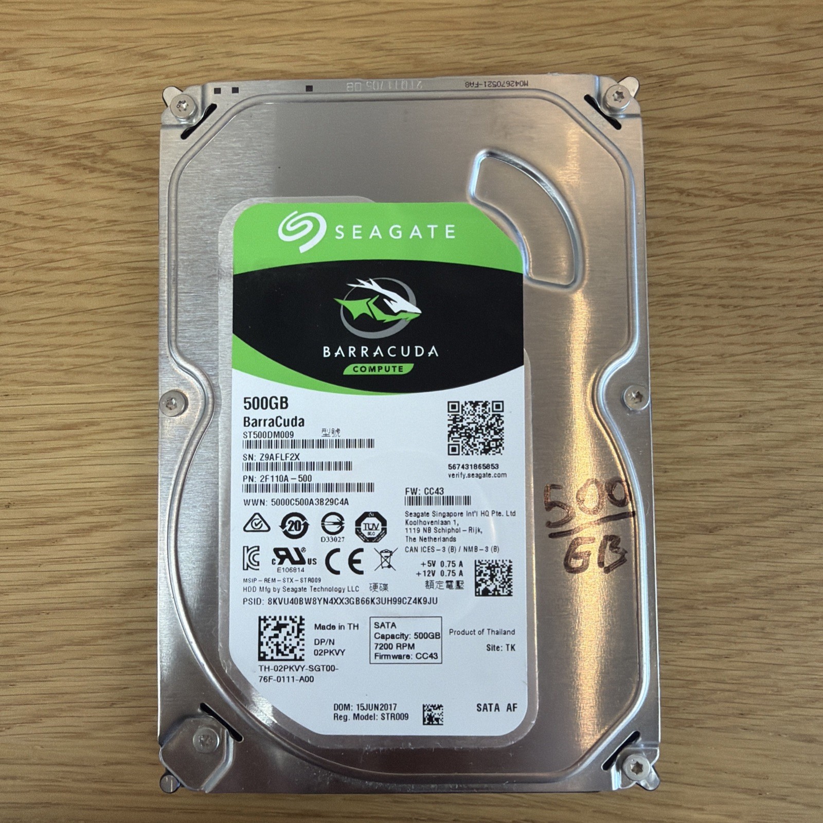 Seagate Barracuda Compute 500GB 7200rpm