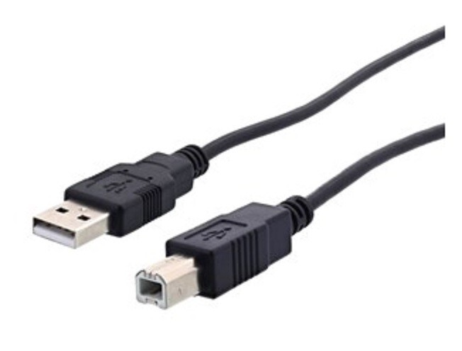 USB Printer Cable, Black, 6 ft